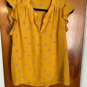 Hot air balloon printed blouse